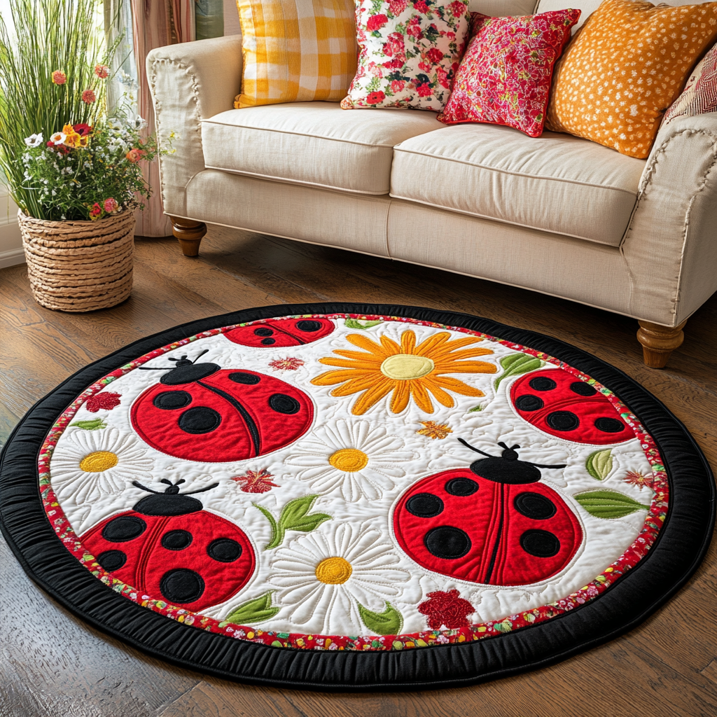 Gentle Bug Quilted Round Mat NCU0DK6605