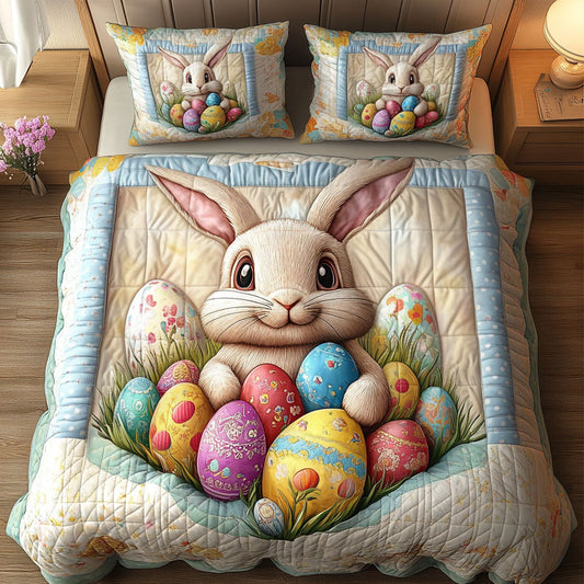 Gentle Bunny Joy 3-Piece Quilted Bedding Set NCU0NT2904