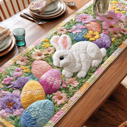 Gentle Bunny Quilted Table Runner NCU0TD2314