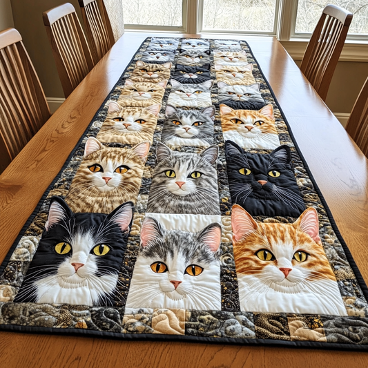 Gentle Cat Quilted Table Runner NCU0DK9058
