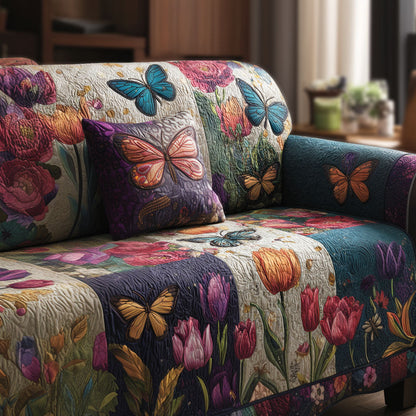 Gentle Garden Quilted Sofa Cover NCU0NT12306