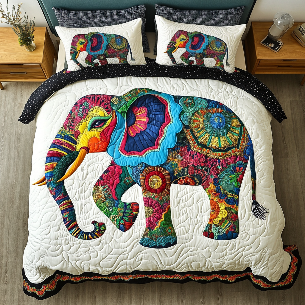 Gentle Giant 3-Piece Quilted Bedding Set NCU0DK5477