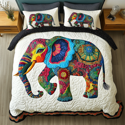 Gentle Giant 3-Piece Quilted Bedding Set NCU0DK5477