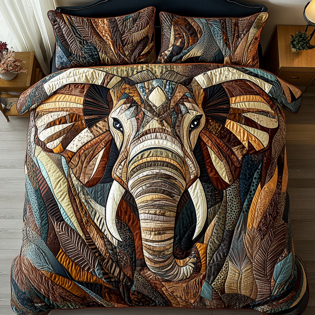 Gentle Giant 3-Piece Quilted Bedding Set NCU0DK7238