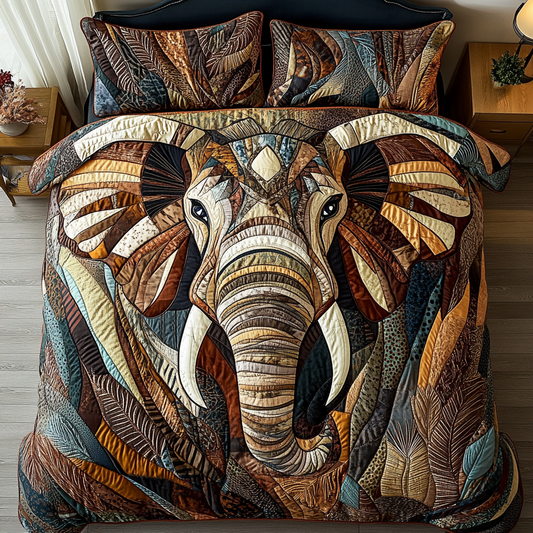 Gentle Giant 3-Piece Quilted Bedding Set NCU0DK7238