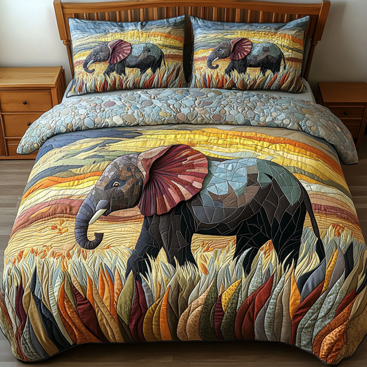 Gentle Giants 3-Piece Quilted Bedding Set NCU0VH4280