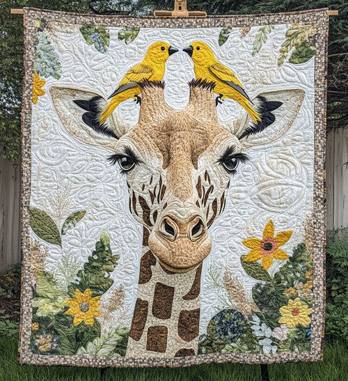 Gentle Giraffe Quilted Blanket NCU0PT667