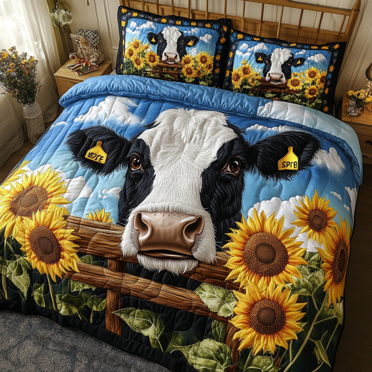 Gentle Grazer 3-Piece Quilted Bedding Set NCU0DK4554