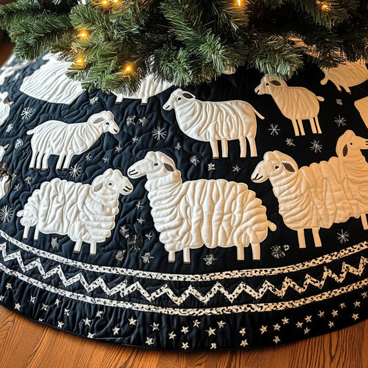 Gentle Grazers Quilted Christmas Tree Skirt NCU0PT2415