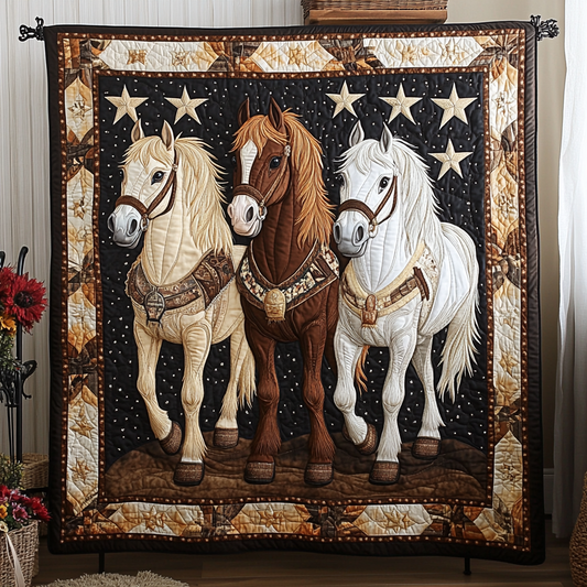 Gentle Horse Quilted Blanket NCU0DK7446