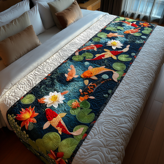 Gentle Koi Quilted Bed Runner NCU0DK9964