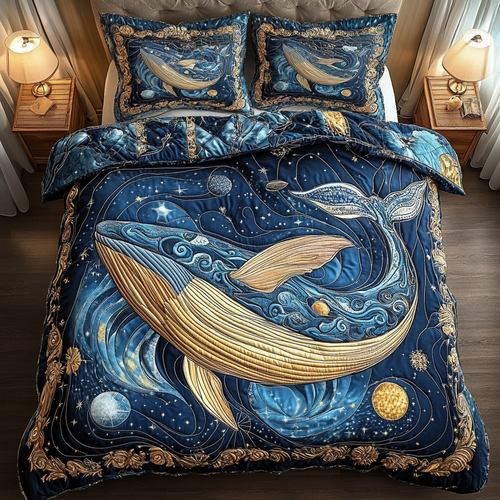 Gentle Leviathan 3-Piece Quilted Bedding Set NCU0DK3691