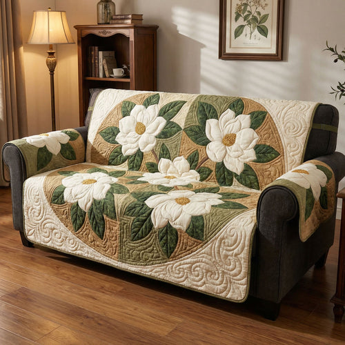 Gentle Magnolia Quilted Sofa Cover NCU0TD2379