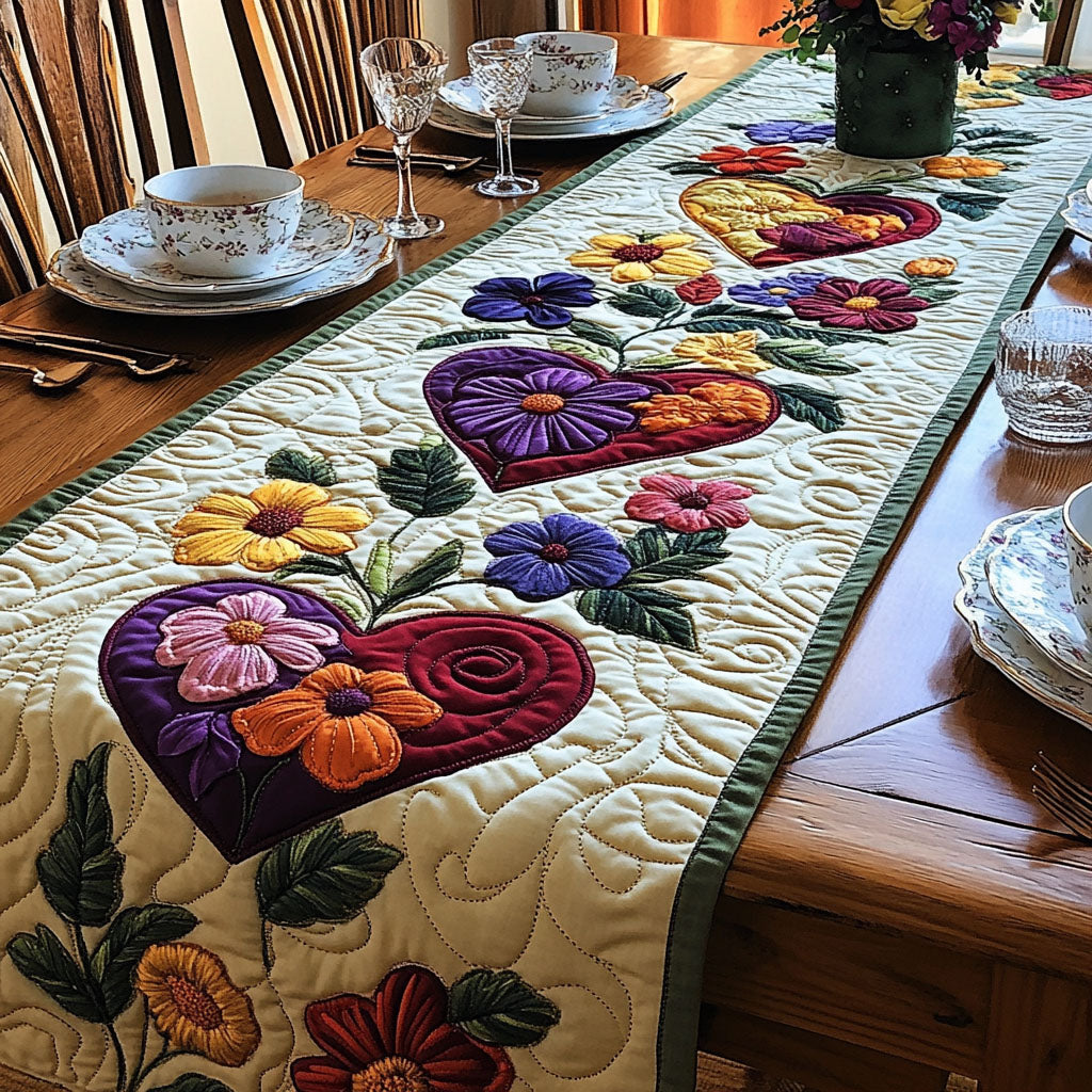 Gentle Patch Quilted Table Runner NCU0DK11730