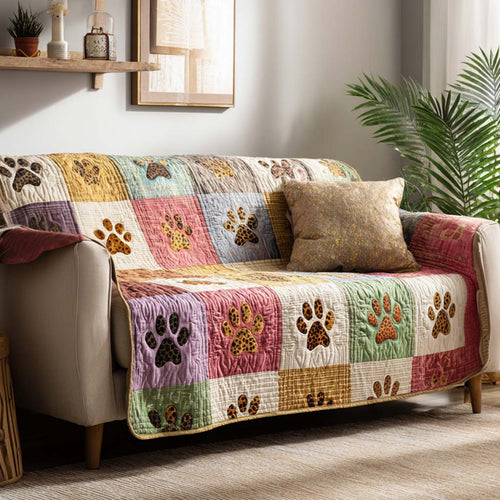 Gentle Paw Path Quilted Sofa Cover NCU0NT11726