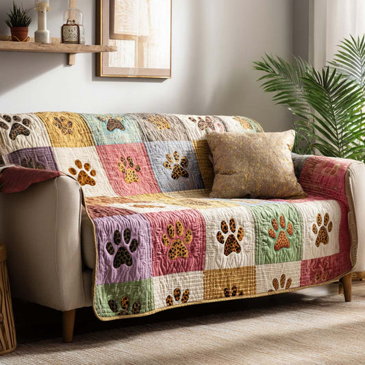 Gentle Paw Path Quilted Sofa Cover NCU0NT11726