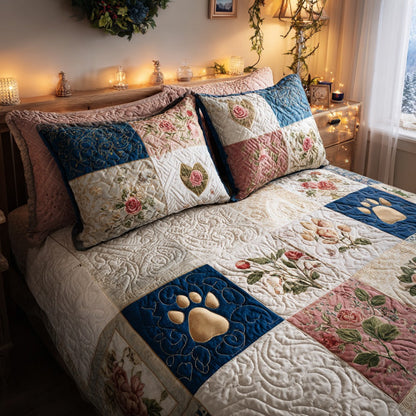Gentle Paws 3-Piece Quilted Bedding Set NCU0DV8941