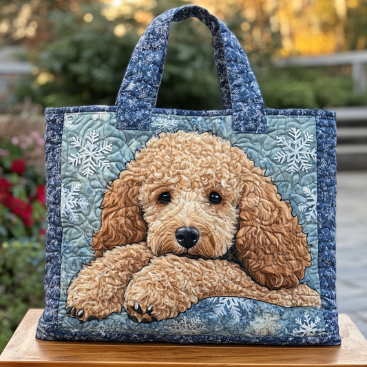 Gentle Poodle Quilted Tote Bag NCU0DK10117