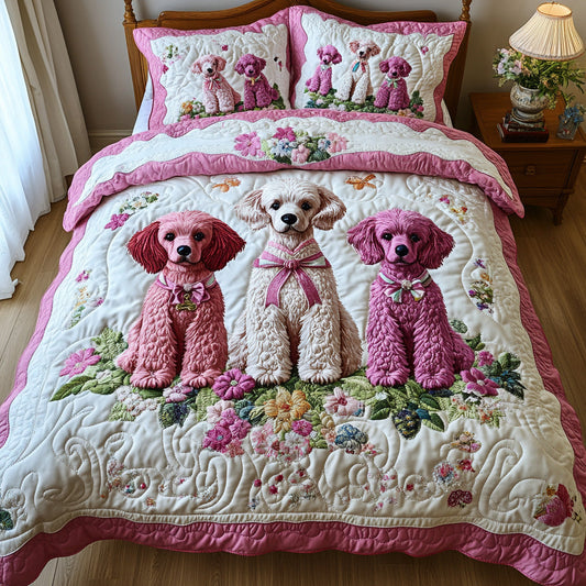 Gentle Pup 3-Piece Quilted Bedding Set NCU0DV7481