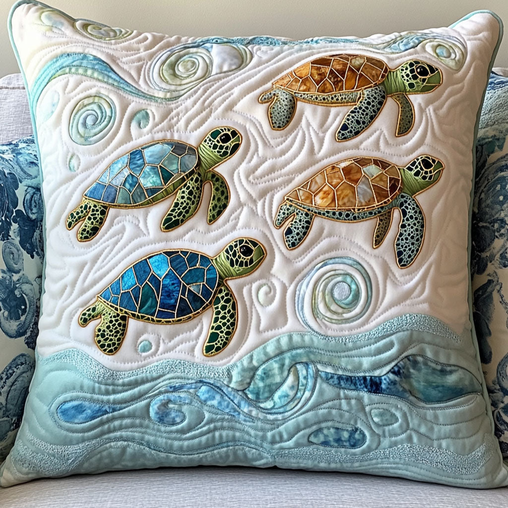Gentle Sea Parade Quilted Pillow Case NCU0NT7055