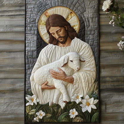 Gentle Shepherd Quilted Table Runner NCU0NT8073