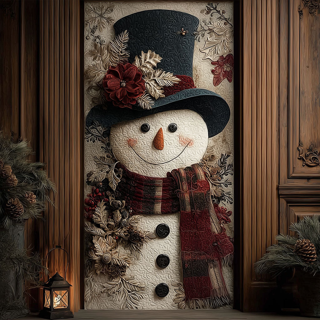 Gentle Snow Quilted Door Cover NCU0PT10323