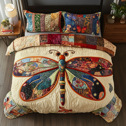 Gentle Soar 3-Piece Quilted Bedding Set NCU0VH5665