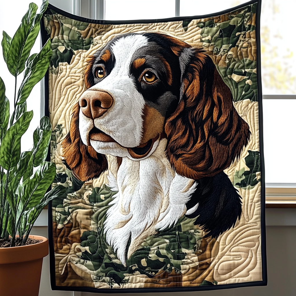 Gentle Soul Spaniel Quilted Blanket NCU0DV2623