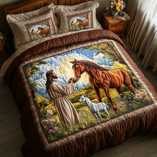 Gentle Spirit 3-Piece Quilted Bedding Set NCU0DK8117