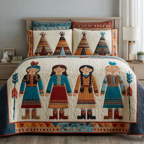 Gentle Story 3-Piece Quilted Bedding Set NCU0DK11847