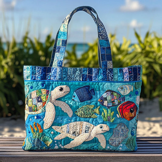 Gentle Tide Quilted Tote Bag NCU0PT8315