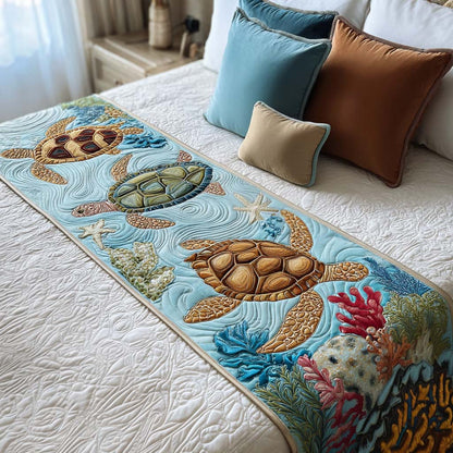 Turtle Quilted Bed Runner NCU0VT205