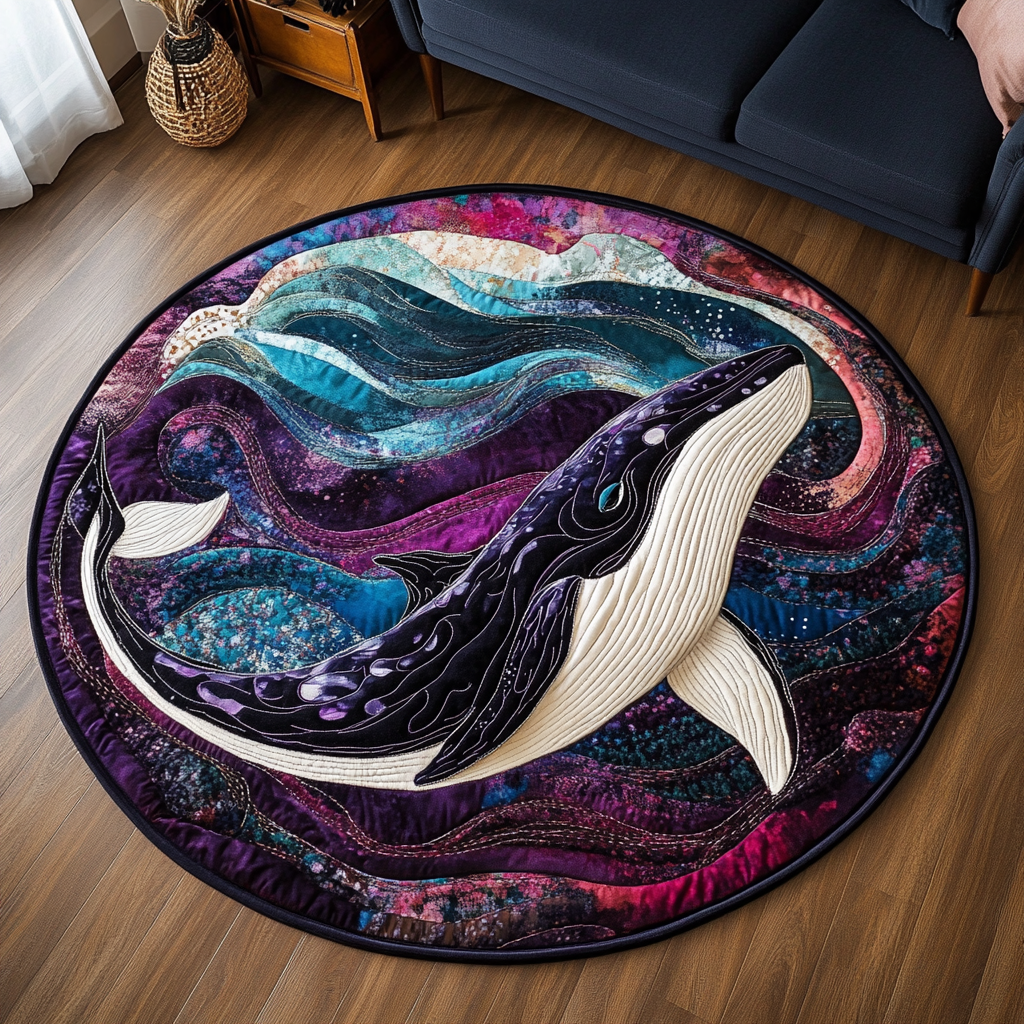 Gentle Voyager Quilted Round Mat NCU0DK5754