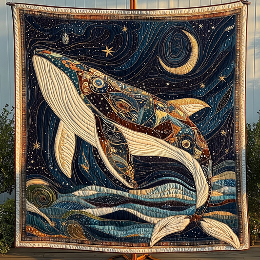 Gentle Whale Drift Quilted Blanket NCU0DK4004