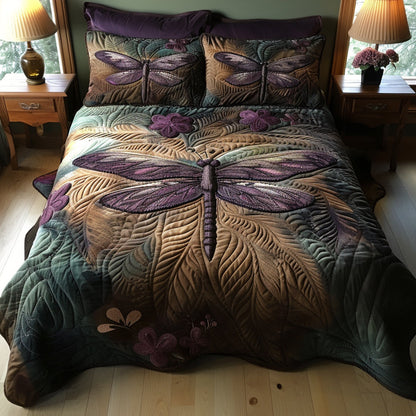 Gentle Wings 3-Piece Quilted Bedding Set NCU0DV8679