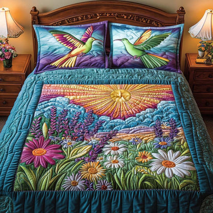 Gentle Wings 3-Piece Quilted Bedding Set NCU0NT10581