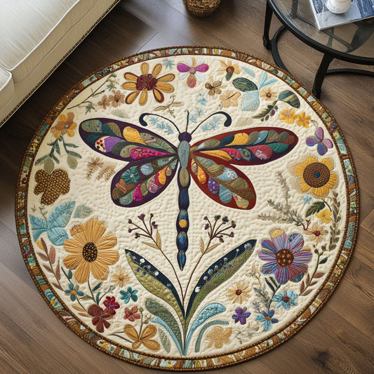 Gentle Wings Quilted Round Mat NCU0PT6516