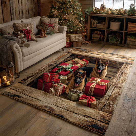 German Shepherd Guardians Area Rug NCU0HH1345