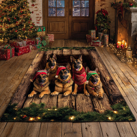 German Shepherd Spirit Area Rug NCU0HH1347