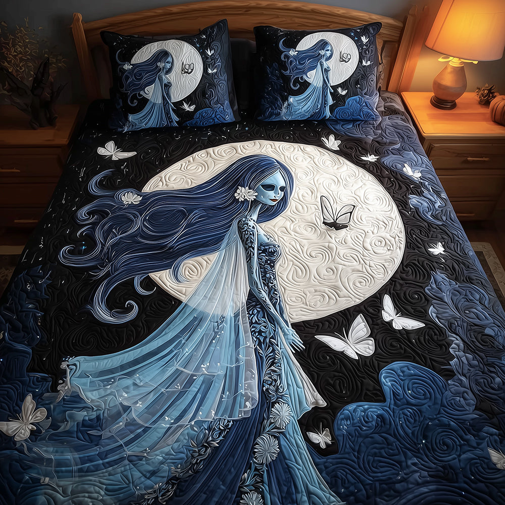 Ghost Bride Quilted Bedding Set NCU0TH3212