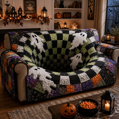 Ghost Parade Quilted Sofa Cover NCU0DV9825