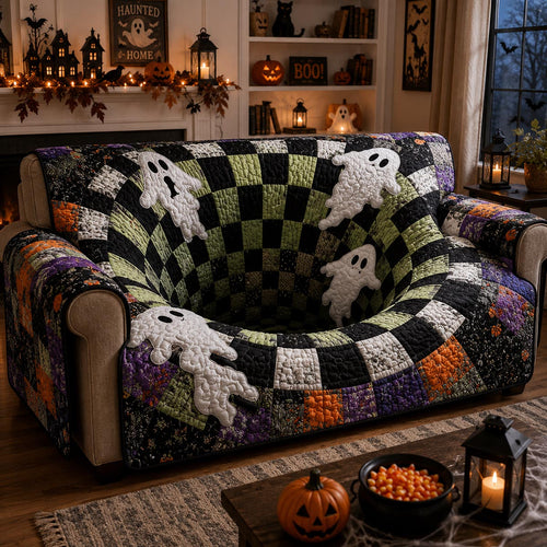 Ghost Parade Quilted Sofa Cover NCU0DV9825