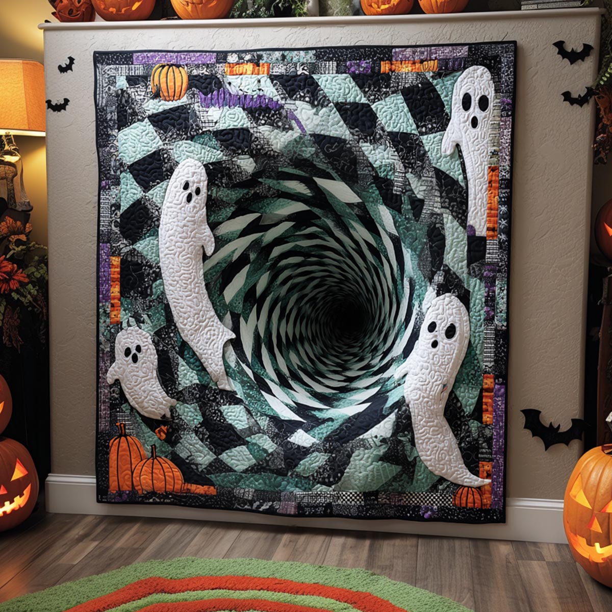 Ghost Whirl Quilted Blanket NCU0DV9863