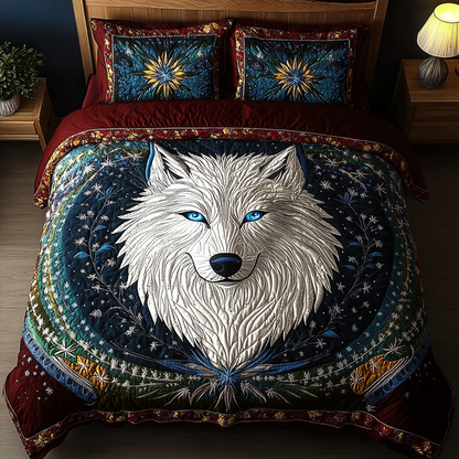 Ghost Wolf 3-Piece Quilted Bedding Set NCU0DK8076