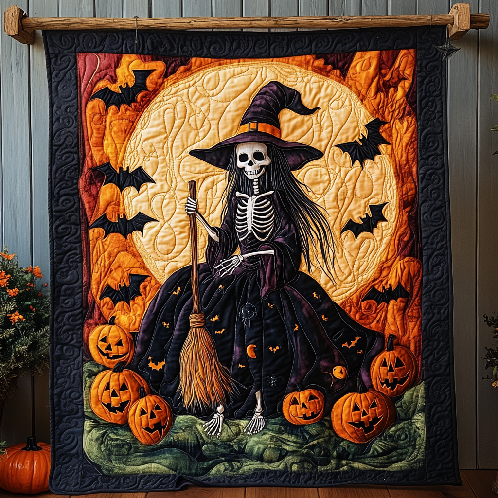 Ghostly Gathering Quilted Blanket NCU0NT170