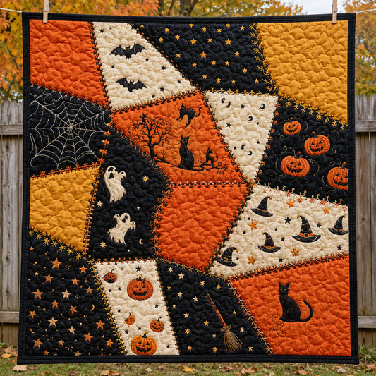 Ghostly Charm Quilted Blanket NCU0TD3025