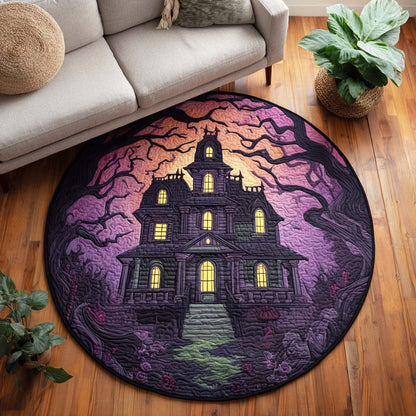 Ghostly Charm Quilted Round Mat NCU0TD054