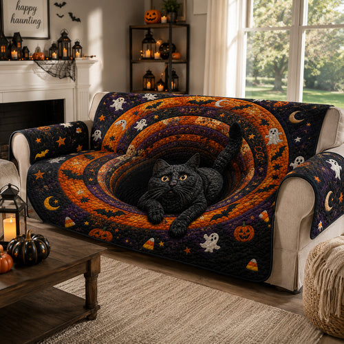 Ghostly Cuddle Quilted Sofa Cover NCU0VL3620