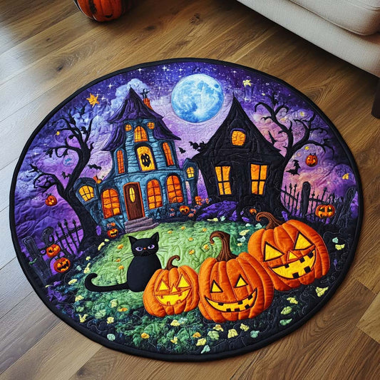 Ghostly Glow Quilted Round Mat NCU0NT9472