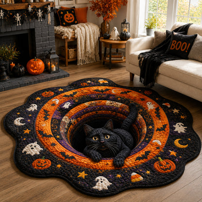 Ghostly Pounce Custom Shape Area Rug NCU0VL3597